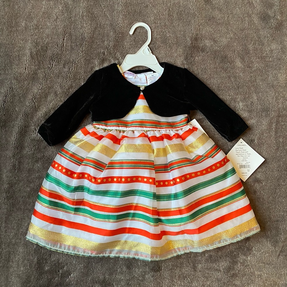 Dress & Velvet Bolero Outfit